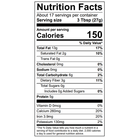 Raw Sesame Seeds - 1 LB - 12 Per Case
