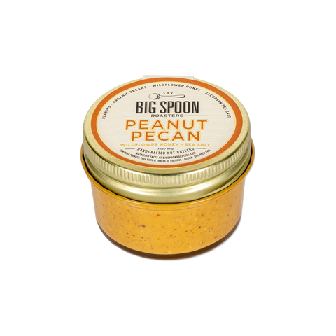 Peanut Pecan Butter with Wildflower Honey: 13oz Jar