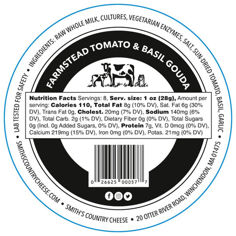 Sun-Dried Tomato & Basil Gouda