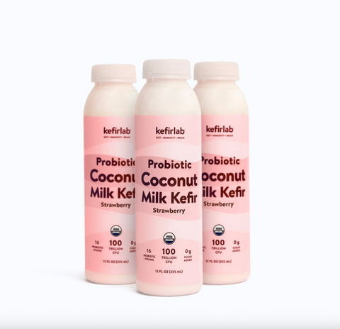 Strawberry Coconut Milk Kefir