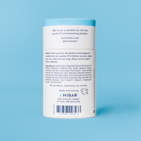 HiBAR Deodorant Sensitive  Fragrance-Free (Baking soda free)