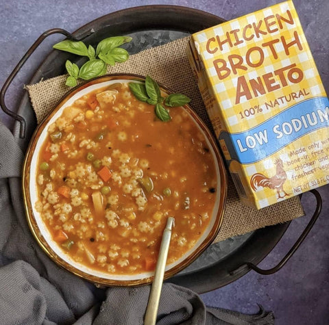 Aneto Low Sodium Chicken Broth 33.8oz