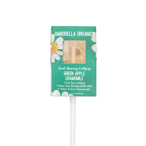 Amborella Organics Green Apple & Chamomile Lollipop