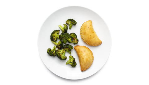 Pizza Pockets and Lemon Pepper Broccoli